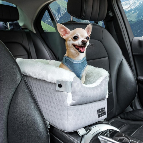 Center console dog car seat - center,